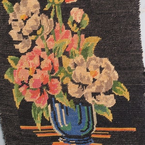 Art-deco bouquet canvas for recycling or collection, archive