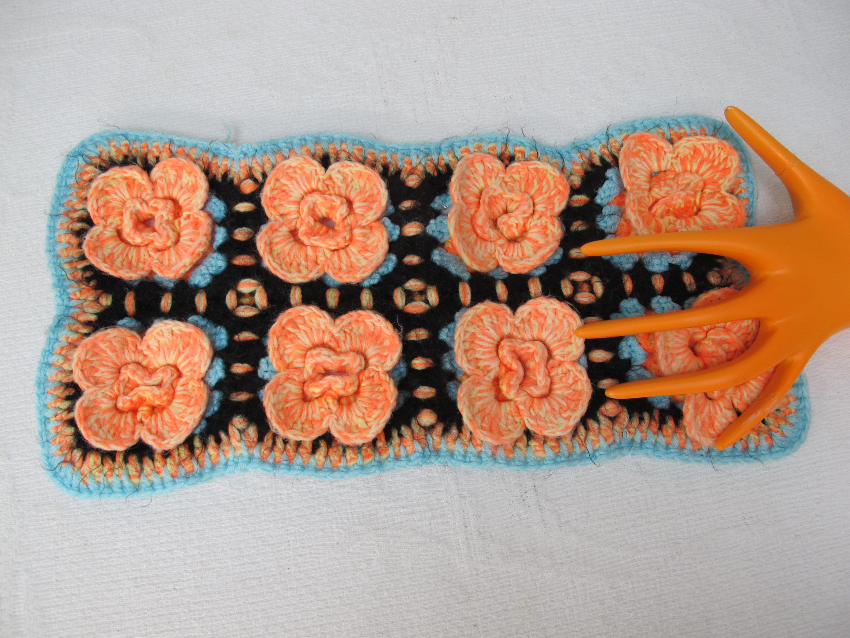 Petit Napperon en Crochet de Laine, Granny Square