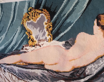 Venus in the mirror canvas finished