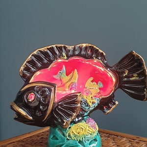 Ceramiczna lampa rybna marki VALLAURIS
