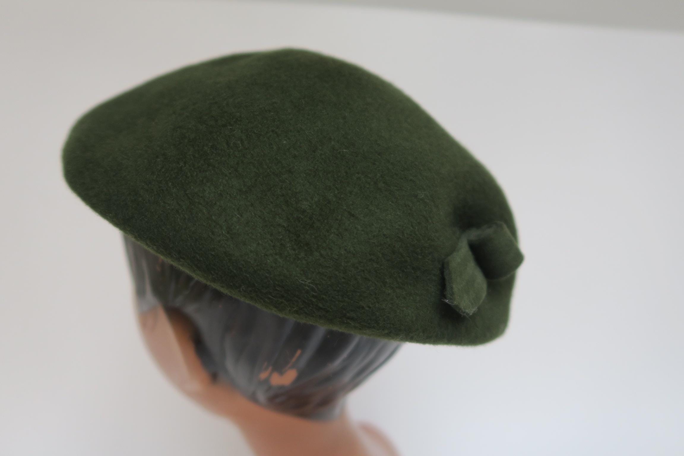 5519 Wool Felt Beret Fascinator Hats For Women Ladies Lady Khaki Elegant Women main image 3