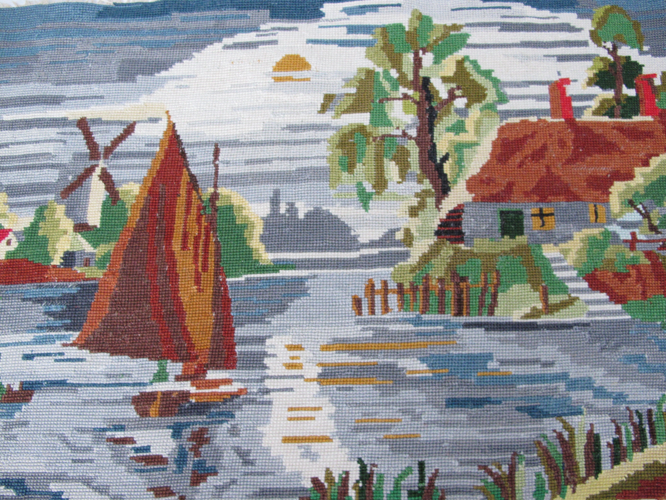 Canevas Tapisserie Paysage Au Bord de L'eau