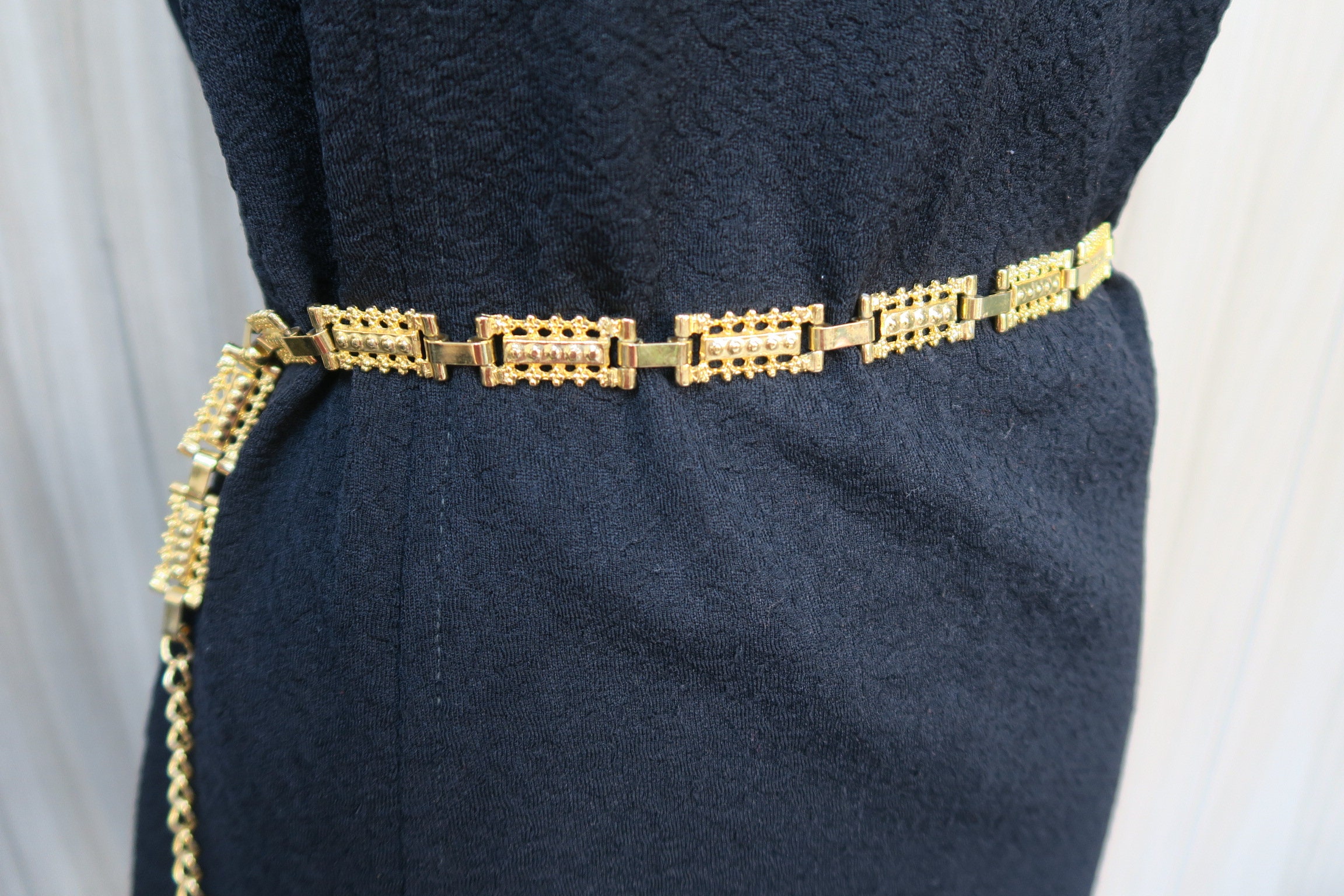 Ceinture Chaîne De Taille Métal Doré Pour Femme - Taille 110 Cm, Réglable, Style Bohème - Neuf Avec étiquettes