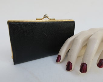 Portamonete Con Chiusura A Bacio In Pelle Floreale