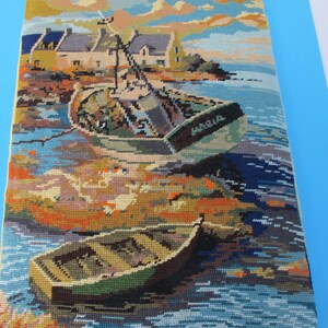 Canevas "marée basse" sur carton.