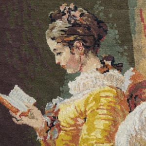 Papier peint photo rond Fragonard - La balançoire