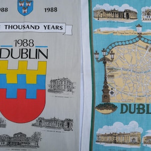 Lot de deux torchons DUBLIN en lin
