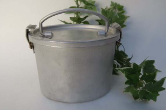 Lunch box, fricot box, bowl, meals, vintage alumi… - image 1