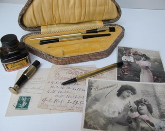 Writing set in its original box, a lovely, refined gift for handwritten correspondence