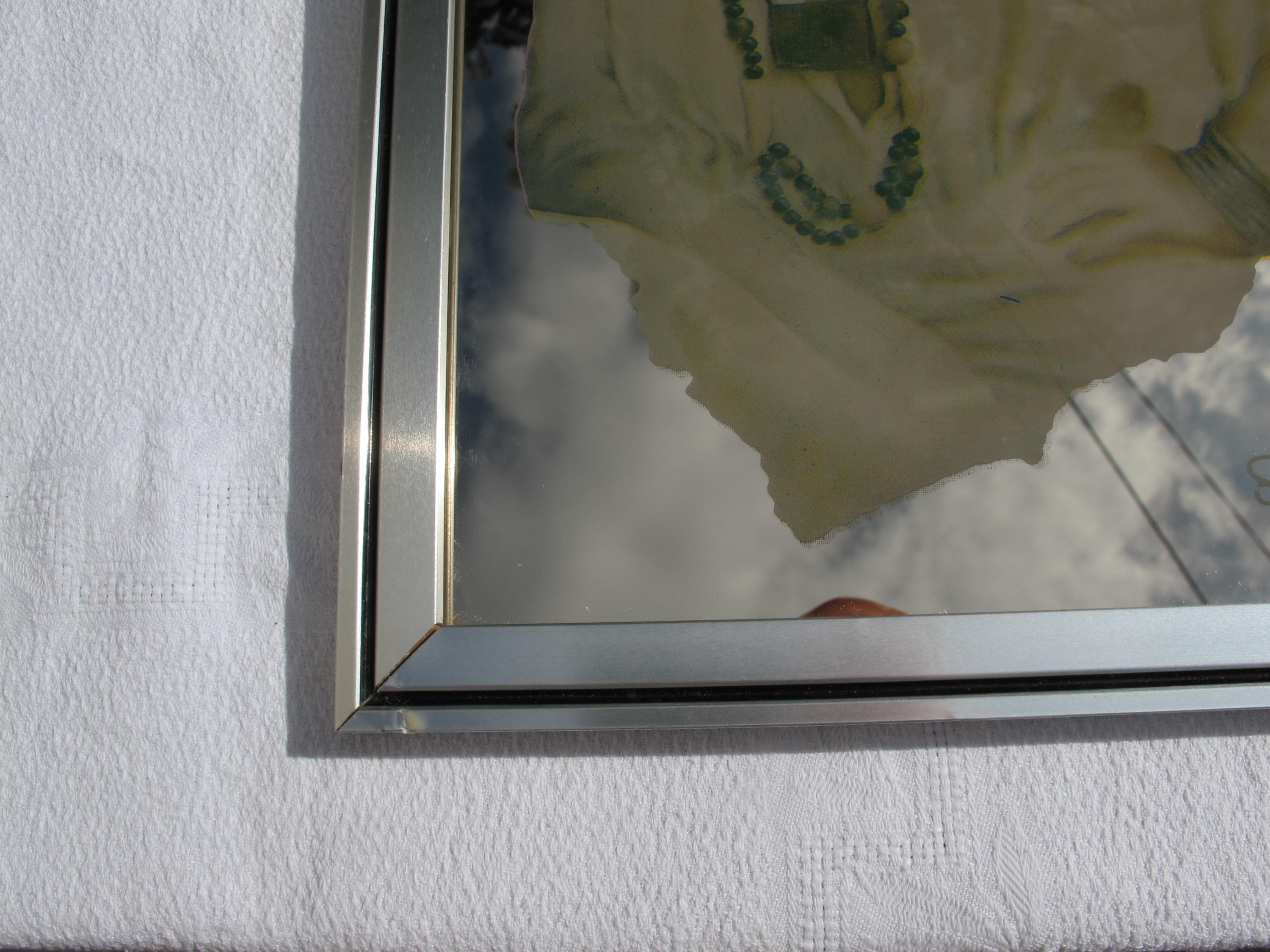 Sara Moon Vintage Screen Printed Mirror - Etsy Canada