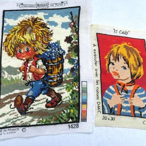 Set of two children's canvases from PARIS Poulbot