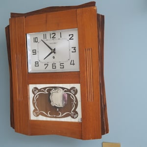 JACOMO Vintage Mechanical Wooden Pendulum Clock