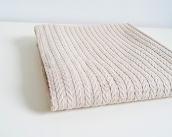 Baby blanket, snuggle blanket, swaddle blanket, swaddling cloth, cotton blanket, beige