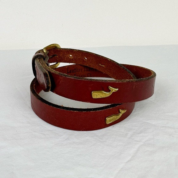 Vintage Leather Man Ltd Brass Whale Belt - Etsy display picture 2