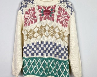 Essex Junction vintage Fair Isle Pattered Sweater