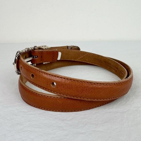 Talbots Vintage Bamboo Buckle Brown Belt - Etsy display picture 2