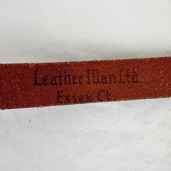 Vintage Leather Man Ltd Brass Whale Belt - Etsy display picture 2