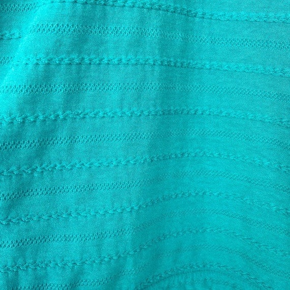 Carolina Colours Vintage Teal Textured Henley Tee - image 5