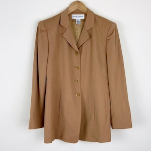 Vintage 90's Camel Beige Wool Blazer