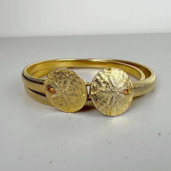 Mimi Di N Vintage Gold Sand Dollar Belt - Etsy display picture 1