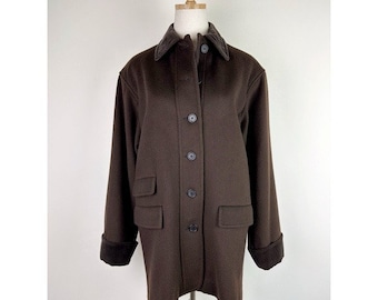 Steve by Searle Vintage 90's Brown Wool Coat
