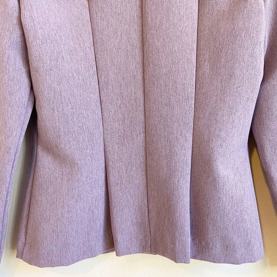 Wrapper Vintage Lavender Heathered Button Blazer - image 8