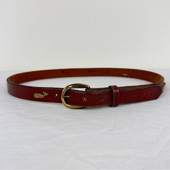Vintage Leather Man Ltd Brass Whale Belt