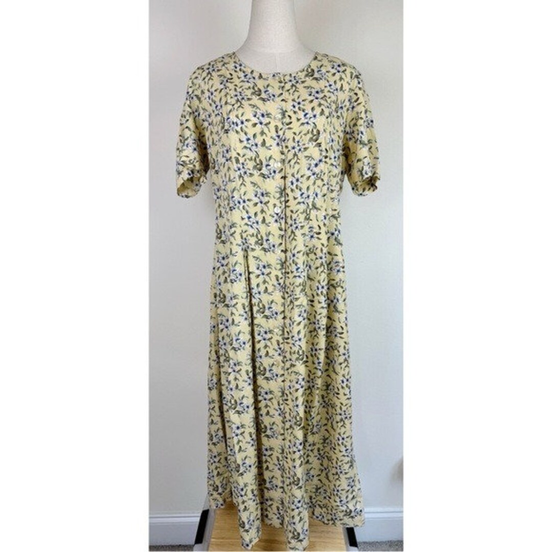 Abito floreale giallo Mark, Fore Strike anni '90 Italia