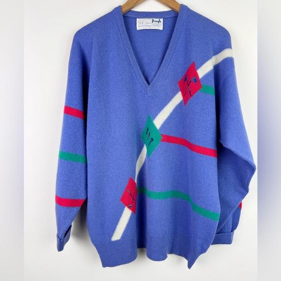 Pringle Sports Vintage 80's Golf Wool Sweater