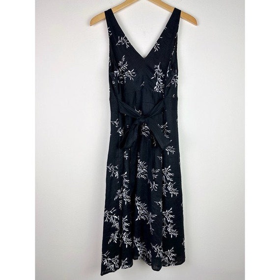 Peter Nygard Vintage Black Embroidered Linen Dress - image 5