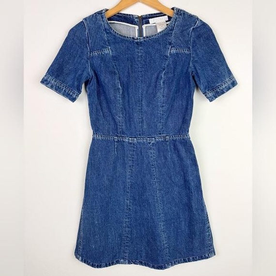 Chloe 2000's Denim A-line Mini Dress - Etsy