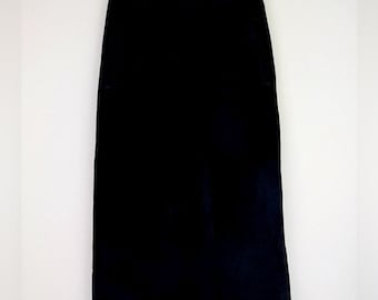 Marshall Fields Country Shop Vintage Black Suede Skirt