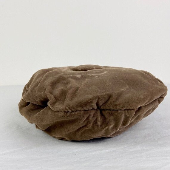 Vintage 50's Light Brown Velvet Tam Beret - image 3