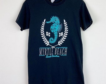 Vintage Myrtle Beach, SC Seahorse Novelty T-Shirt