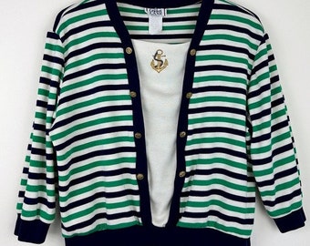 Vintage gestreifter Matrosenpullover