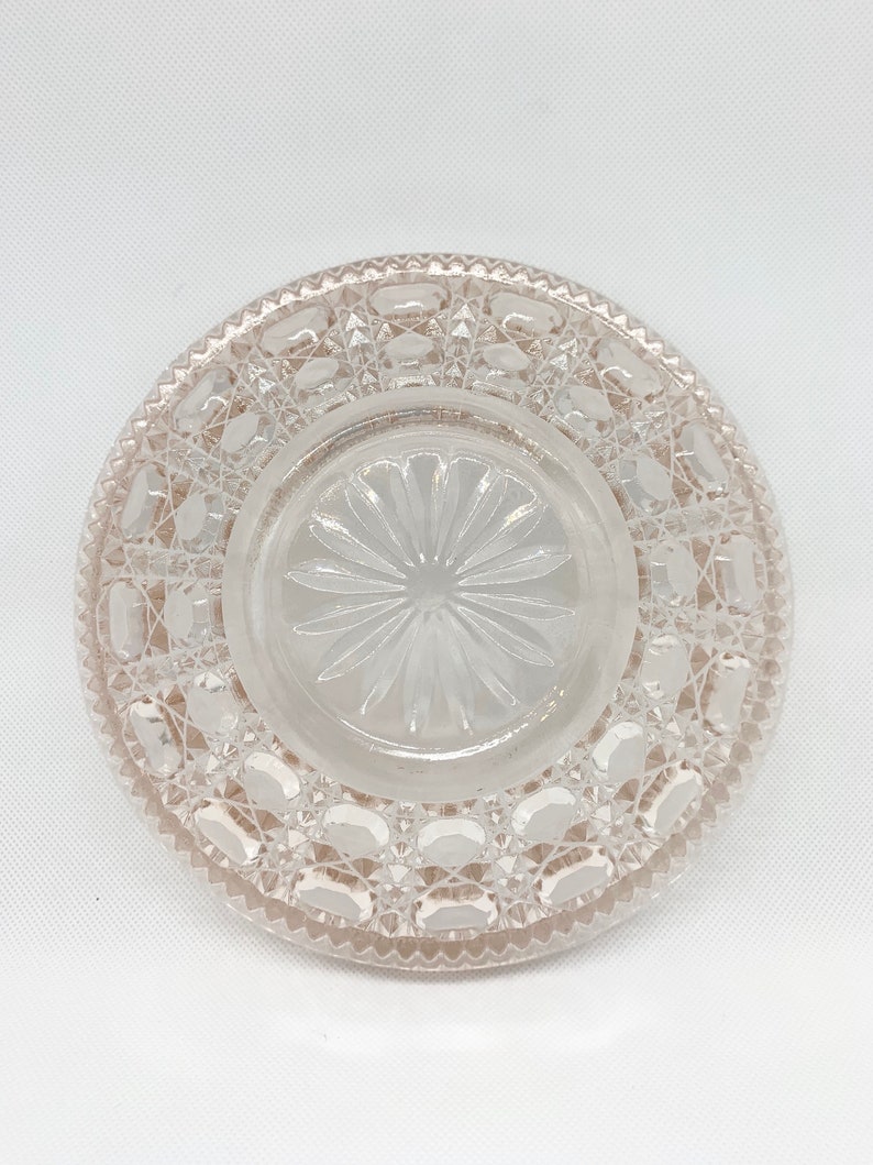 Vintage Pink Glass Candy Dish Federal Glass Co Windsor Etsy