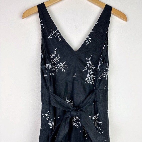 Peter Nygard Vintage Black Embroidered Linen Dress - image 6