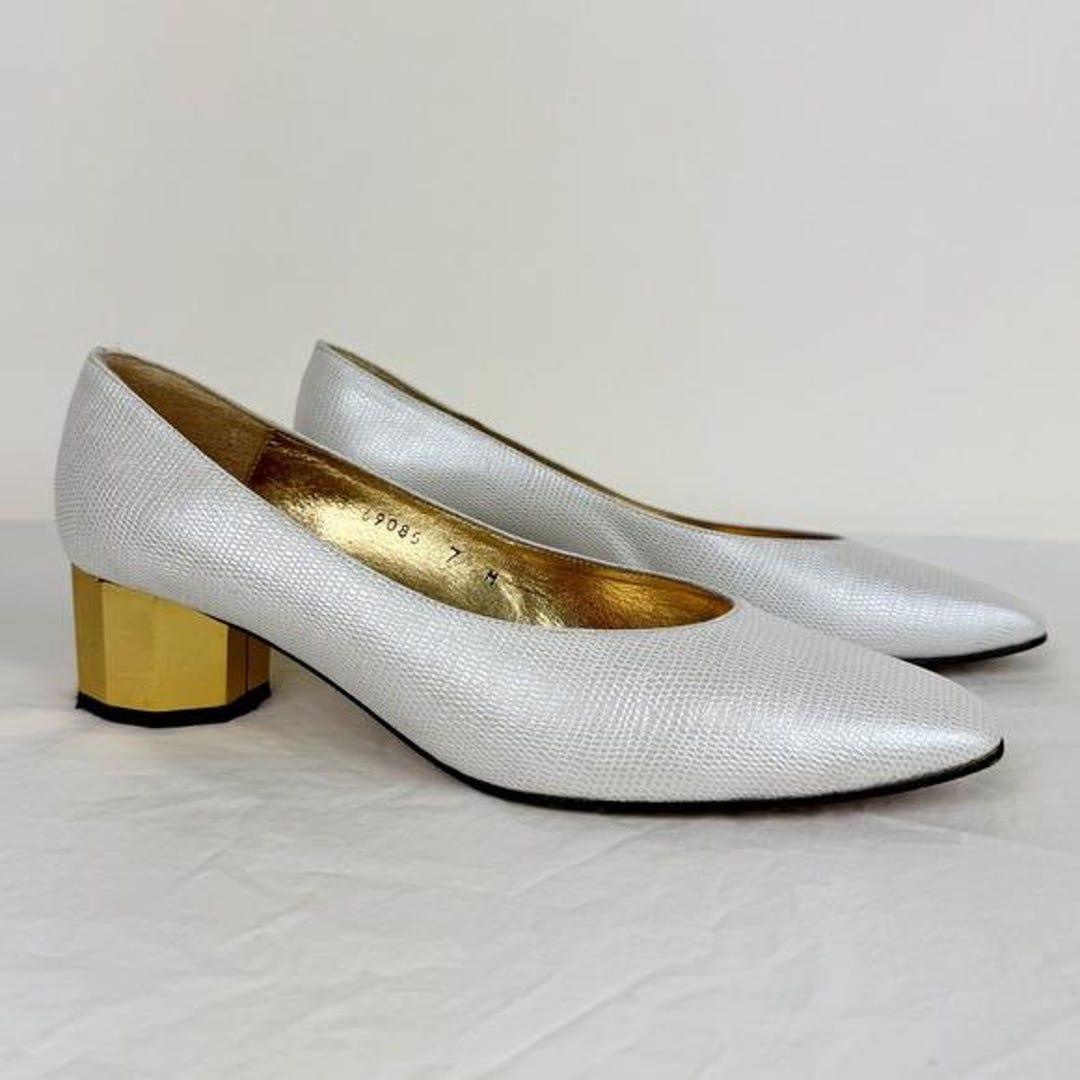 Chaussures Femme Timothy Hitsman - Talons Aiguilles Noirs, Pointe Or, Taille 6.5, Occasion Très Bon état