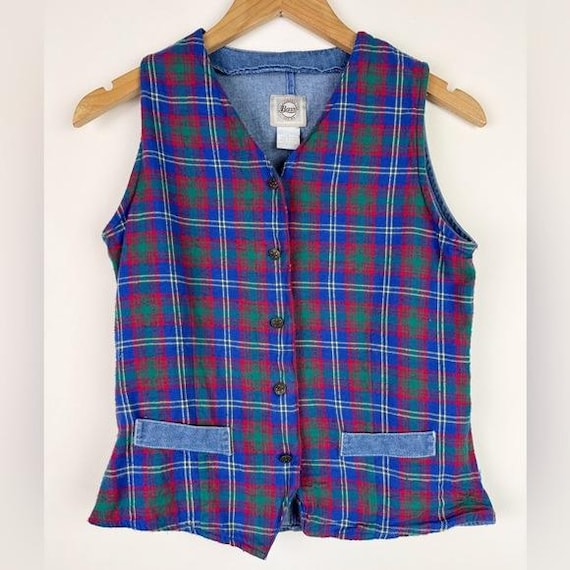 G.H. Bass, G.H. Bass Vintage Plaid Flannel Vest