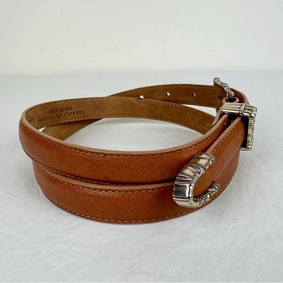 Talbots Vintage Bamboo Buckle Brown Belt Talbots Vintage Bamboo Buckle Brown Belt - Etsy main image 2
