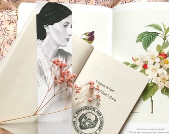 Bookmark Portrait of female authors - Feminism - Female author - Feminist book - Virginia Woolf Olympe de Gouges - Mother's Day gift