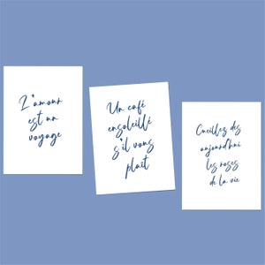 Carte à message poétique : les mots