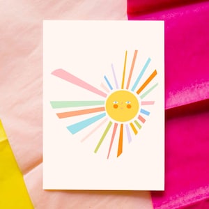 The Sun - Smiling Sun Poster for Kids