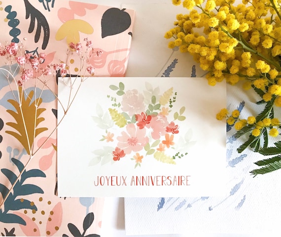 Peinture Aquarelle Bouquet De Fleurs