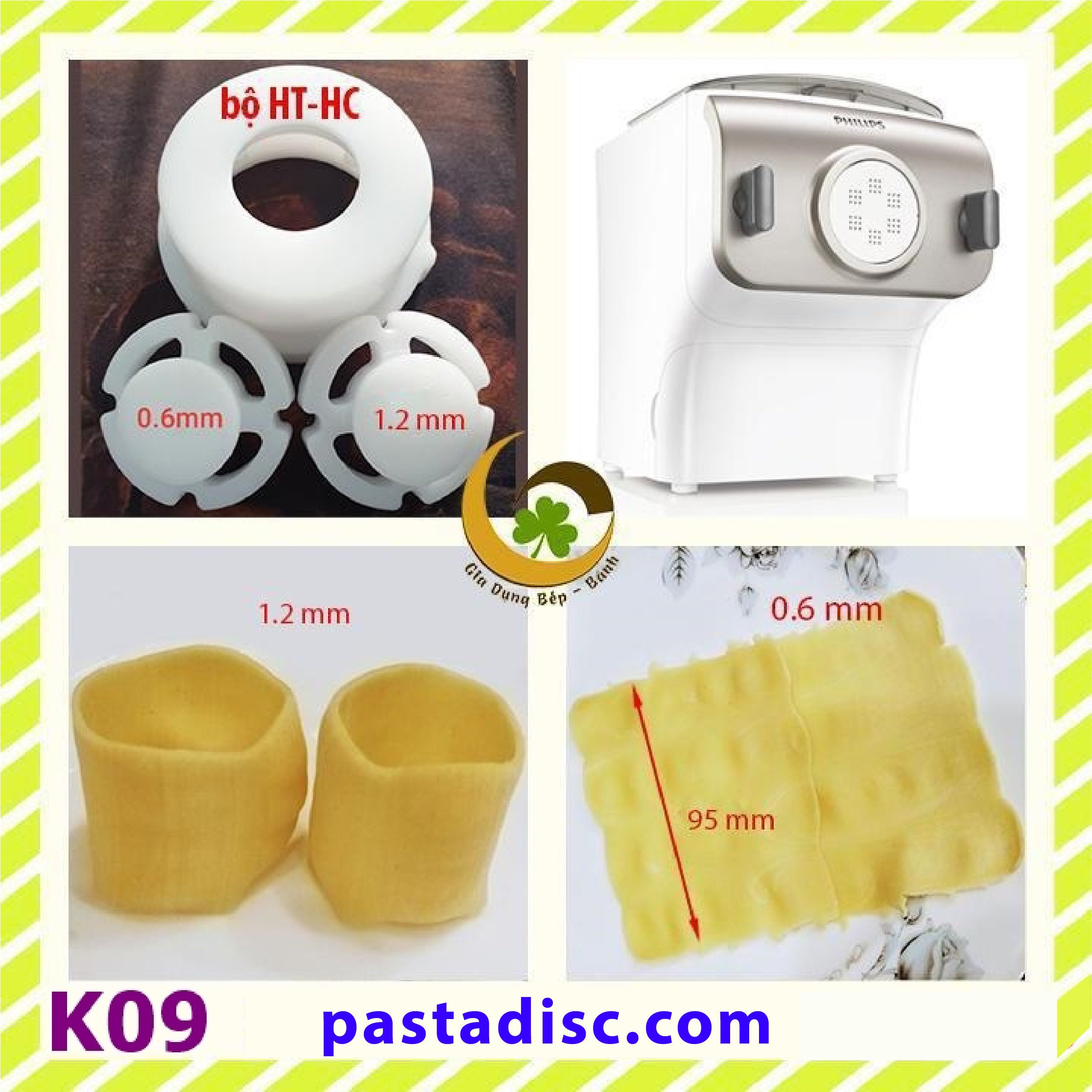  PASTADISC - Pasta Shape Discs Fit For Philips Automatic Pasta & Noodle  Maker, Philips Pasta Maker Attachment, Kitchen Appliance, Accessory Kit  (Vietnames BANH CANH/Udon 5mm) : Home & Kitchen