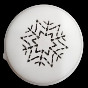 Philips-pastaschijf: pasta met sneeuwvlokken