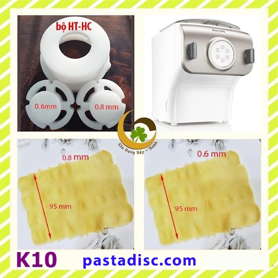 Philips Kitchen Appliances Pasta and Noodle Maker Plus, Large,  HR2375/06 : Home & Kitchen