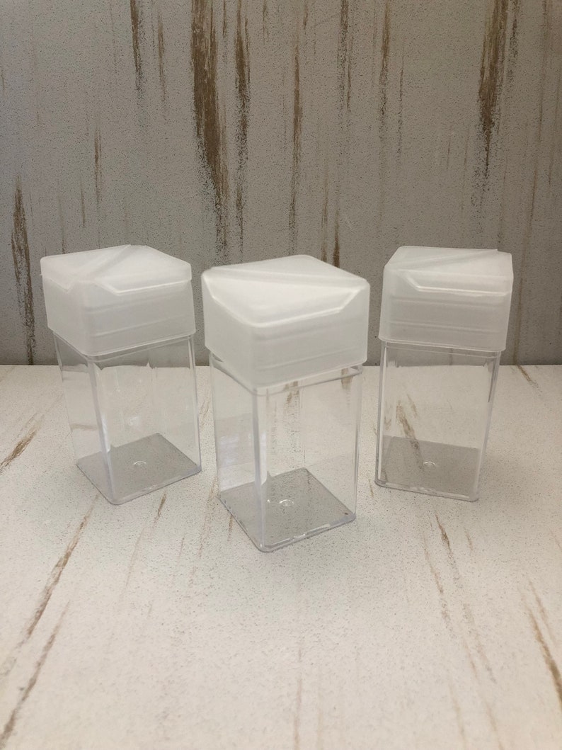 Square Glitter Shaker Bottle EMPTY 1.5 Oz Etsy