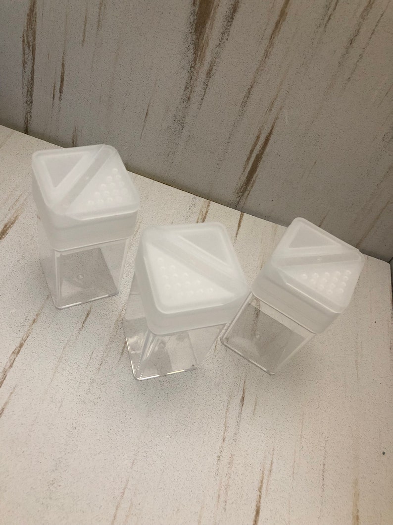 Square Glitter Shaker Bottle EMPTY 1.5 Oz Etsy