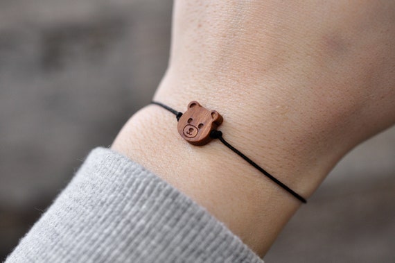 Wooden charm best sale bracelet